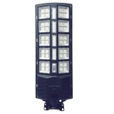 Lampa solara stradala sau gradina cu panou solar incorporat, 380 LED SMD, lumina neutra, control din telecomanda, senzori amurg, miscare si lumina