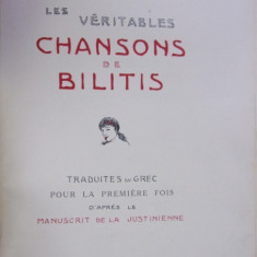 LES VERITABLES CHANSONS DE BILITIS de PIERRE LOUYS (1937)