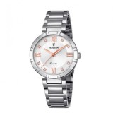 Festina Ceas Quartz pentru Femei cu Brățară Argintie din Oțel Inoxidabil 33mm