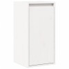 Dulap Perete Alb 30x30x100 cm Lemn Masiv Pin Suspendat Raft