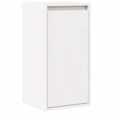 Dulap Perete Alb 30x30x100 cm Lemn Masiv Pin Suspendat Raft
