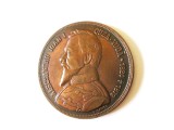Rară! Medalie A.I.Cuza 40 ani de la abdicare 1906 in stare foarte buna,gravor Șaraga