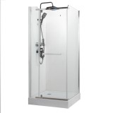 Cabina dus + cadita patrata, Kadda FD - JF 90K, profil cromat, 90 x 90 x 207 cm
