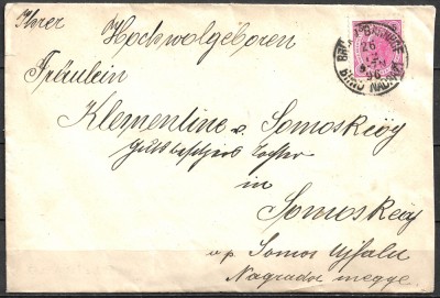 AUSTRO-UNGARIA 1896 - PLIC CORESPONDENȚĂ CIRCULAT &amp;Icirc;N IMPERIU - FĂRĂ CONȚINUT (C35) foto