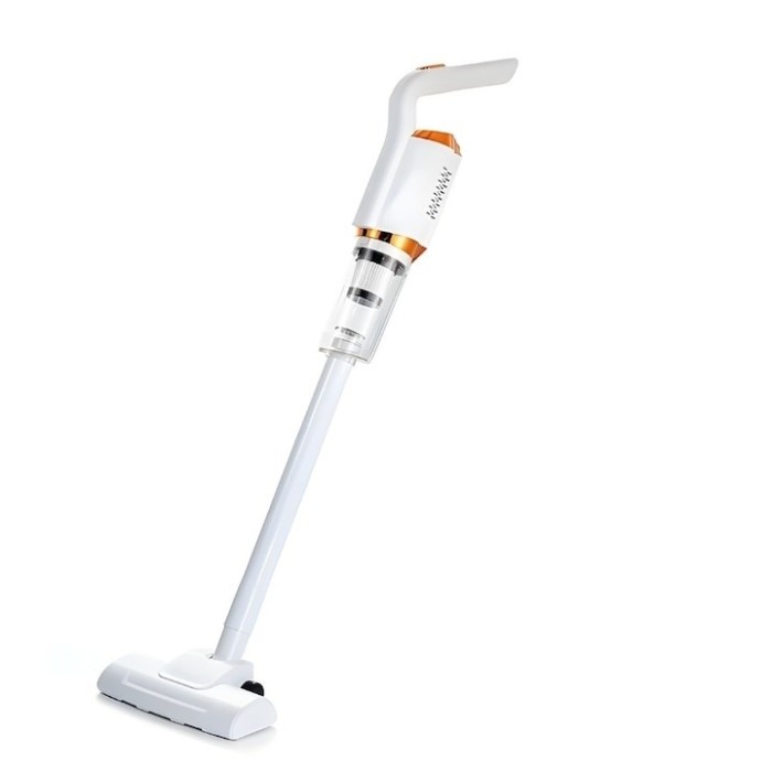 Aspirator fara fir, portabil, de mana, putere 120W, 2 moduri de utilizare, cu accesorii incluse, filtru HEPA, Wireless, alb