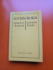 Nouăzeci de poezii / Novanta liriche - Lucian Blaga - editie bilingva romana/italiana