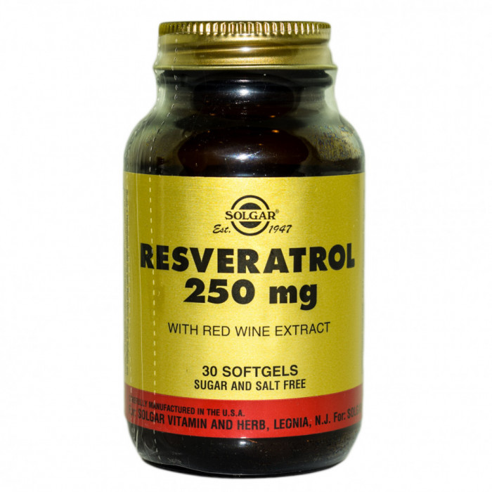 RESVERATROL 250mg softgels 30cps SOLGAR