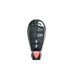 Carcasa cheie Chrysler 4+1 buton panica rosu