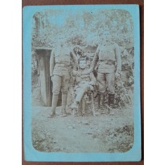 Fotografie, trei militari, perioada interbelica