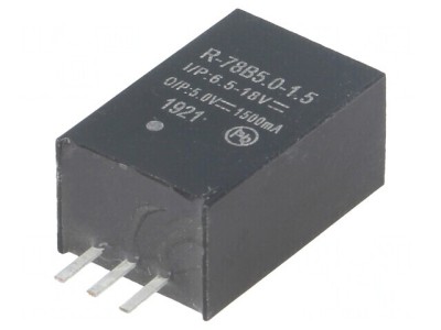Convertor DC/DC 7,5W 6,5-18V la 5V 1,5A SIP3 foto