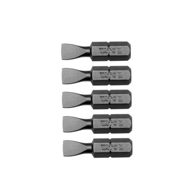 Set 5 biti profesionali Yato 1 4 , 25mm, cap H6MM, HRC 58-62, realizat din otel forjat, cu acoperire anticoroziva foto