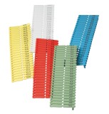 Crotalii ovine albe numerotate 1, 100 UKALTAG , set 100 perechi, plastic rezistent