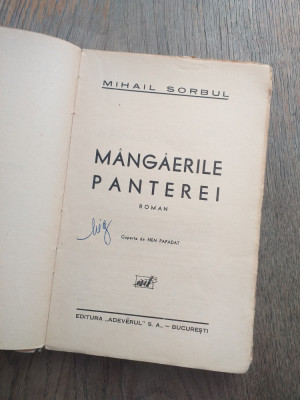 Mihail Sorbul - Mangaierile panterei, prima editie foto