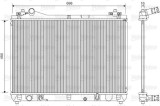 Radiator racire motor Suzuki Grand Vitara II Motor 2.0, 2.0 tractiune integrala, 2.4 tractiune integrala, 2.4 tractiune integrala, 698x450x16mm, OE