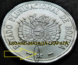 Moneda exotica 2 BOLIVIANOS - BOLIVIA, anul 2017 * cod 325 = EROARE BATERE, America Centrala si de Sud