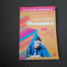 MATEMATICA - EVALUAREA NATIONALA - 60 DE TESTE REZOLVATE DUPA MODELUL MEN