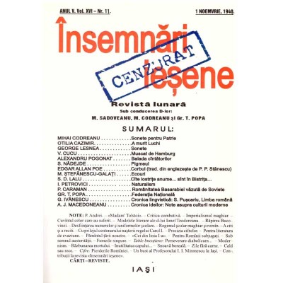 Insemnari iesene - Anul V. Vol. XVI - Nr. 11 - 122925 foto