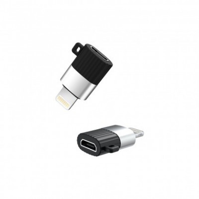 ADAPTOR XO NB149-B MICRO USB LA LIGHTNING (APPLE), NEGRU foto