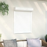Oblon rulant aluminiu alb 80 x 100 cm, izolare termica si fonica, rezistent intemperii, montaj exterior