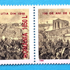 TIMBRE ROMANIA LP1462/1998 150 ani Revolutia de la 1848 -Serie în pereche -MNH