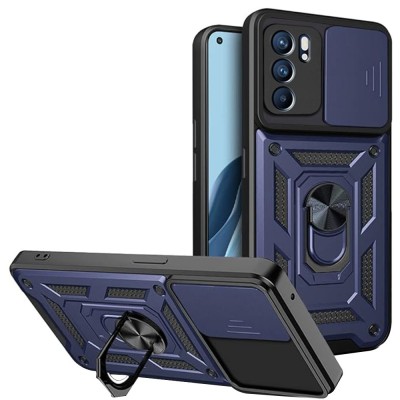 Husa Oppo Reno6 5G protectie camera Techsuit CamShield Series, albastru foto