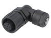 Conector circular cu 7 pini mamă argintat pentru cablu