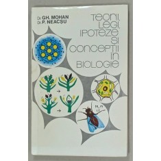 TEORII , LEGI , IPOTEZE SI CONCEPTII IN BIOLOGIE de Dr. GH. MOHAN si Dr. P. NEACSU , 1992 , DEDICATIE *