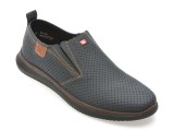Pantofi RIEKER bleumarin, 10452, din piele naturala