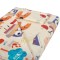 Lenjerie patut bebe, SomnART, cearceaf pat 60x120x10 cu elastic, cearceaf pilota 80x110, perna joasa 20x35, Bufnite Mari Relax KipRoom