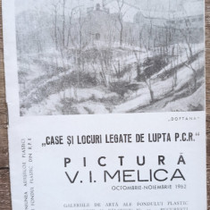 Catalog expozitie de pictura V.I. Melica 1962