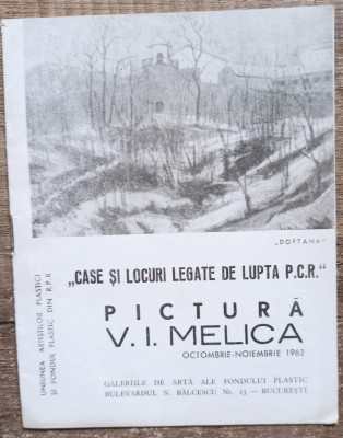 Catalog expozitie de pictura V.I. Melica 1962 foto