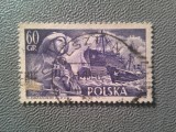 Timbru Polonia 1956 - Marinar , 60gr stampilat