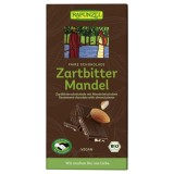 Rapunzel Ciocolata Amaruie cu Migdale 55% Cacao, Vegana, Bio, Fara Ulei de Palmier