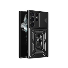 Husa Compatibila cu Samsung Galaxy S22 Ultra 5G - Techsuit CamShield Series - Black