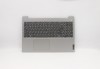 Carcasa superioara cu tastatura palmrest Laptop, Lenovo, IdeaPad 3 15ADA05 Type 81W1, argintie, layout US
