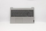 Carcasa superioara cu tastatura palmrest Laptop, Lenovo, IdeaPad 3-15ARE05 Type 81W4, argintie, layout US