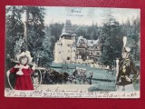Sinaia Castelul Peles trucaj Regina Maria in costum de rosior