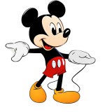 Cumpara ieftin Sticker decorativ, Mickey, Negru, 68 cm, 8517ST, Oem