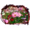 Sticker decorativ, Gaura in perete 3D, Flori, 85 cm, 333STK-1
