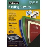 Cumpara ieftin Pachet 10 buc coperti carton fellowes a4 250 gr imitatie piele negru 100/top Coperti carton Fellowes A4 250 gr imitatie piele negru 100/top