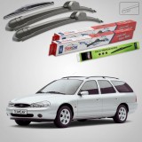 Cumpara ieftin Ștergătoare Ford Mondeo Mk2 Estate 1996-2000 | Set Față și Spate Flat &ndash; TeamCar&reg;