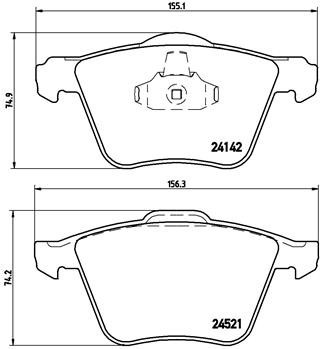 BREMBO P 24 077 PRIME LINE set placute frana,frana disc foto