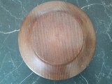 Scrumiera sculptata lemn sticla decor vechi veche vintage