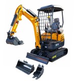 Mini excavator 1.8T pe senile cu semicabina,motor diesel Laidong 25CP,adancime sapare 2050mm,3 cupe incluse 170/440/780mm THOR