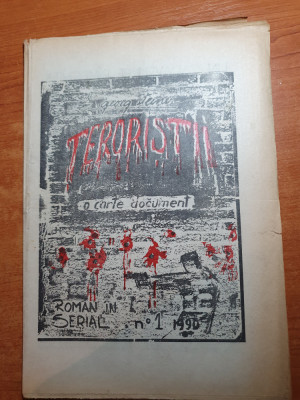 revista teroristii 1990 - anul 1,nr. 1 - un cadravu pe dambovita foto