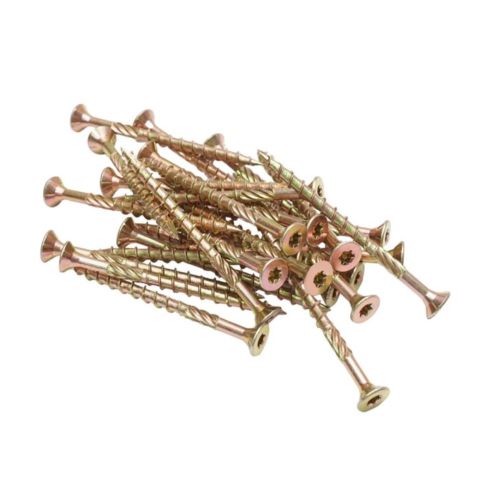 Surub pentru lemn autofiletant cu cap inecat 6x80mm tip torx TX30, 200 buc/cutie