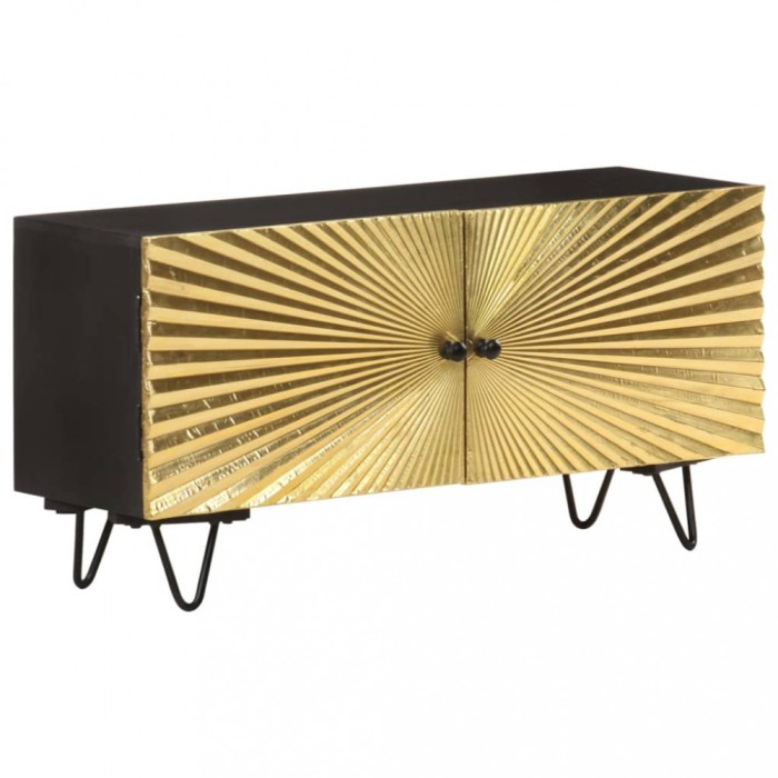 vidaXL Comodă TV, 90x30x45 cm, lemn masiv de mango