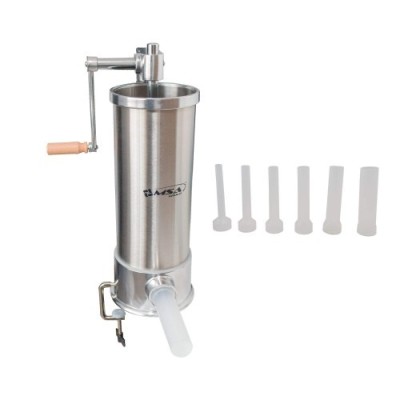 Aparat pentru umplut carnati, 5Kg,2010 MSA, vertical din inox, 6 Palnii Incluse foto