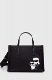 Karl Lagerfeld poseta culoarea negru