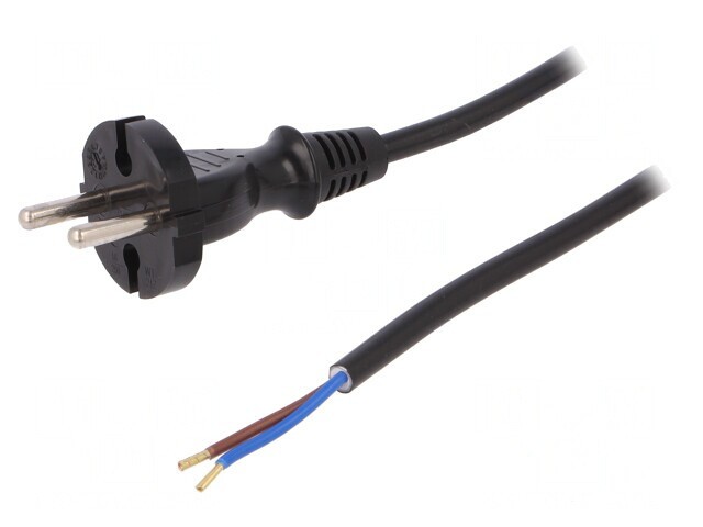Cablu Alimentare Negru 1.5m 2x1mm2 16A